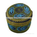 embroidered Muslim hats,fashion Muslim hats, high quality Muslim hats,new design black Muslim hats for men and women